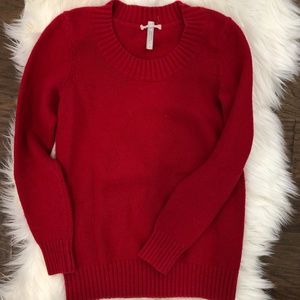 Old Navy Small Red Ribbed Sweater